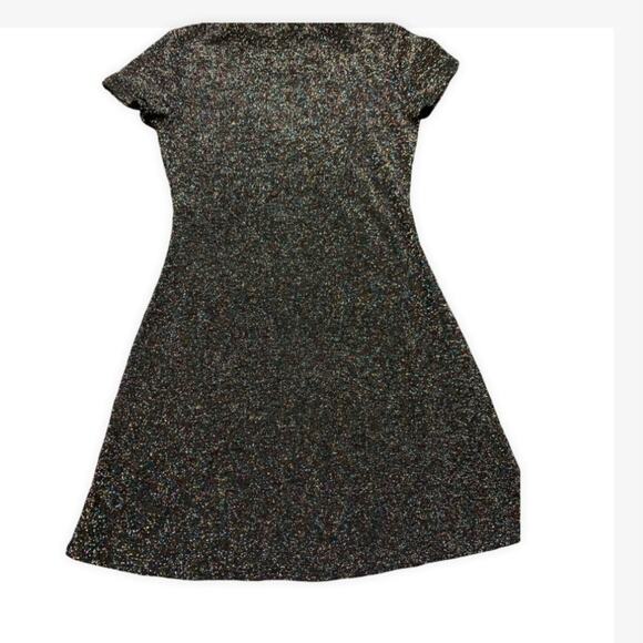 Forever 21 Black Glitter Mini Dress Size Small - Picture 7 of 7